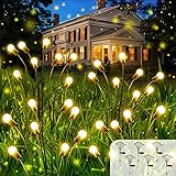 OZS 6Pack Total 48LED Solar Garden Lights -Solar Lights Outdoor, Solar Firefly...