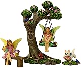 Fairy Garden Accessories Outdoor - Kit with Garden Fairies - Including Miniature...