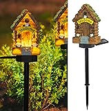 Dazzle Bright Fairy Garden House, Glow in The Dark Fairy House, 16' Fairy Cottage...