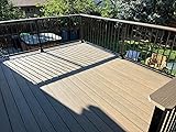 Pre-Cut Deck Kit Deckorators Voyage Decking with Fortress Railing 4 ft x 6 ft with 7...