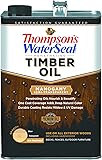 Thompson's WaterSeal TH.048851-16 Penetrating Semi-Transparent Timber Oil, Mahogany,...