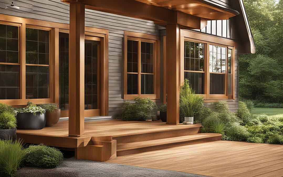 Staining Different Porches: Wood vs. Composite