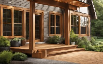 Staining Different Porches: Wood vs. Composite