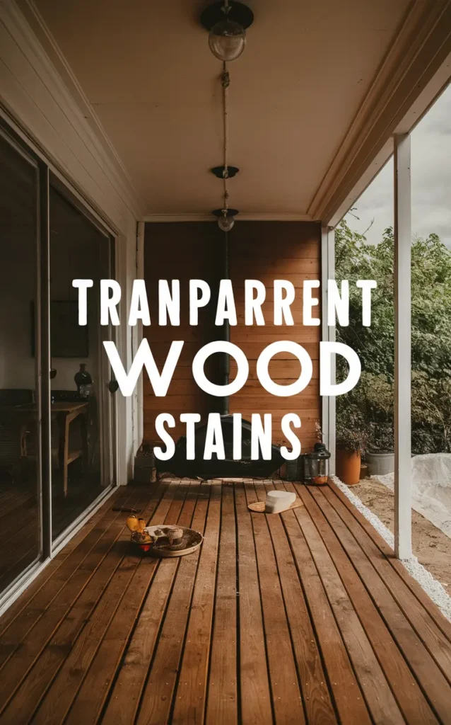 Transparent wood stains bring out the natural beauty of the wood wishIwasgrounded.com