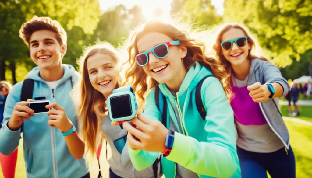 Tween Wearing Wearable Gadgets