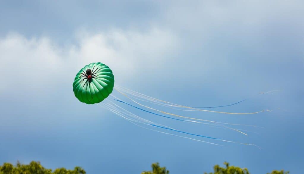 Joro spider ballooning