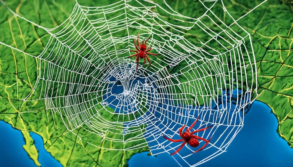 Joro spider regions