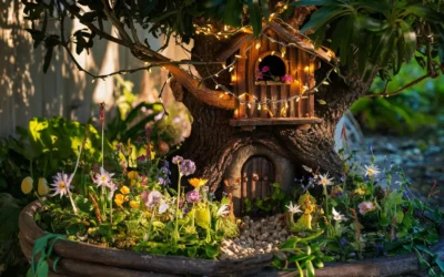 Creating a Secret Fairy Garden Underneath a Treehouse