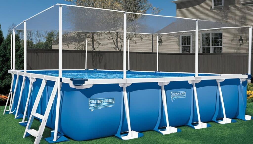 setting up above ground pool