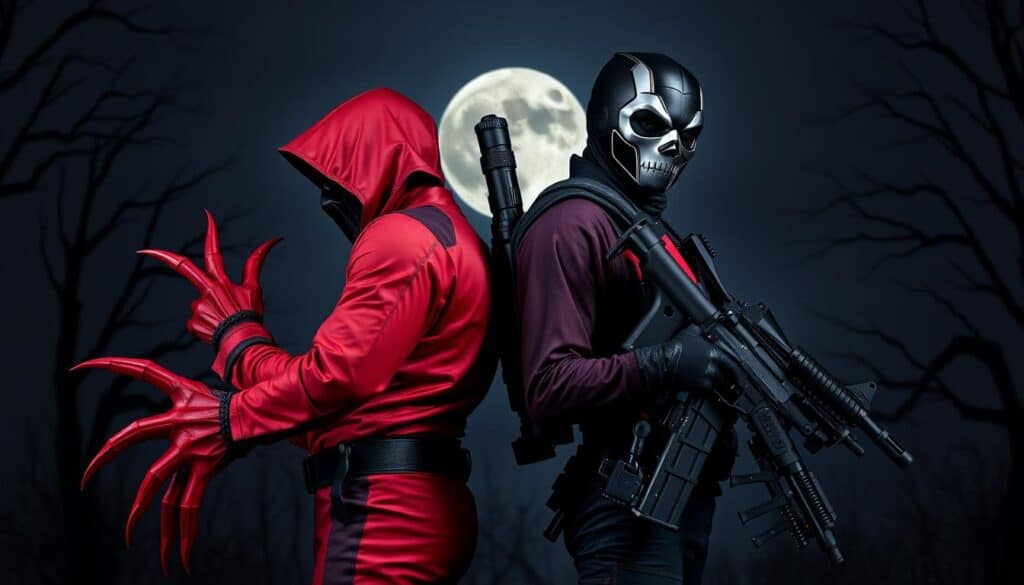 Wolverine and Deadpool Halloween costumes